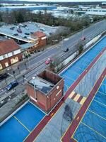 Aerial View of City Centre of Welwyn Garden City of England UK. March 1st, 2024 photo