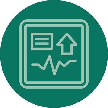 Shift Spark Line Multi color Icon vector