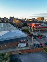 High Angle View of Buildings at City Centre and Downtown of Luton, England United Kingdom. Dec 1st, 2023 photo