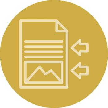 Shift Sway Line Multi color Icon vector