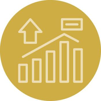 Shift Spark Line Multi color Icon vector