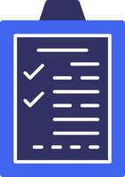 Application Form Solid Two Color Icon vector