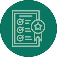 Quality Standards Line Multi color Icon vector