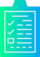 Application Form Solid Multi Gradient Icon vector
