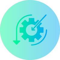 Scope Gradient Circle Icon vector