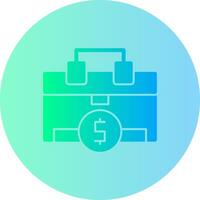 Finance Gradient Circle Icon vector