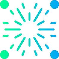 Firecracker Solid Multi Gradient Icon vector