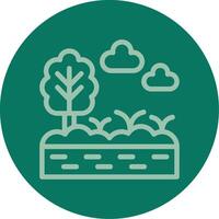 Swamp Line Multi color Icon vector