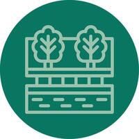 Promenade Line Multi color Icon vector