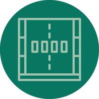 Crosswalk Line Multi color Icon vector