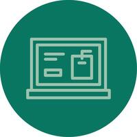 Tags Line Multi color Icon vector