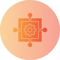 Scope Creep Gradient Circle Icon vector