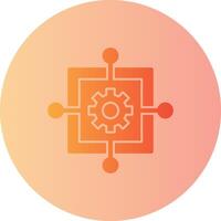 Scope Creep Gradient Circle Icon vector