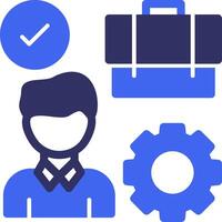 Work Environment Solid Two Color Icon vector