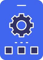 Settings Solid Two Color Icon vector