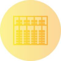 Abacus Gradient Circle Icon vector