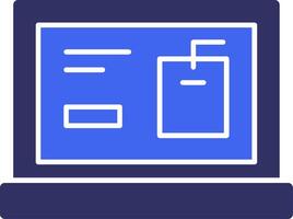 Tags Solid Two Color Icon vector