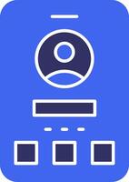 User Solid Two Color Icon vector