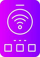 Wi-Fi Solid Multi Gradient Icon vector