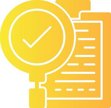 evaluación sólido multi degradado icono vector