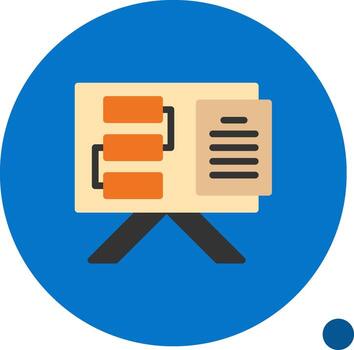 lecciones aprendió plano sombra icono vector