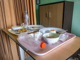 food waste belonging to inpatient hospital patients photo