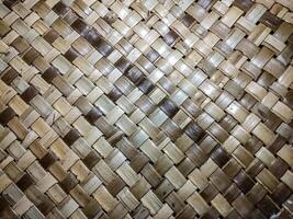 Woven bamboo mats are suitable for background or wallpaper photo