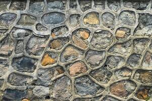 cemented stone retaining wall texture photo