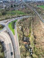 Aerial View of Central Watford City of England UK. March 3rd, 2024 photo