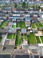 High Angle View of Luton Town of England photo