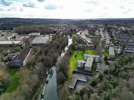 aéreo ver de central watford ciudad de Inglaterra unido Reino. marzo tercero, 2024 foto