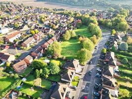 Aerial View of East Luton City of England Great Britain. October 30th, 2023 photo