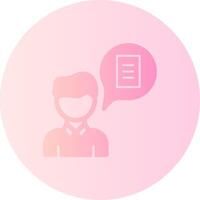 User Story Gradient Circle Icon vector