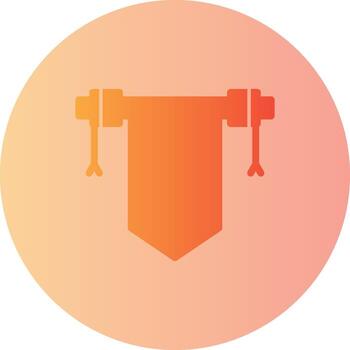 Spring Scroll Gradient Circle Icon vector