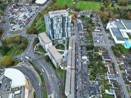 aéreo ver de central hemel cáñamo ciudad de Inglaterra Reino Unido. noviembre 5to, 2023 foto