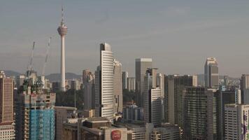 Kuala Lumpur Malaysia - Cityscape Skyline - Shadow Movement Sunset Time Lapse video