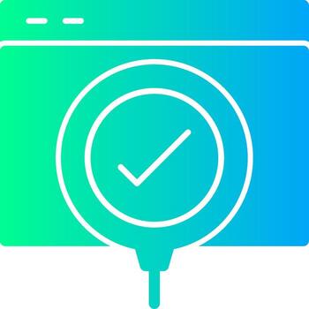 encontrar sólido multi degradado icono vector