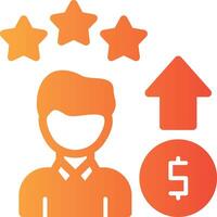 recompensas sólido multi degradado icono vector