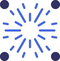 Firecracker Solid Two Color Icon vector