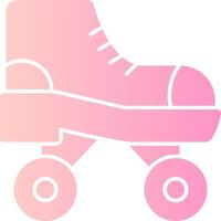 Roller Skate Solid Multi Gradient Icon vector