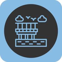 Boardwalk Linear Round Icon vector