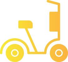Scooter Solid Multi Gradient Icon vector