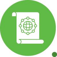 Unity Quest Glyph Shadow Icon vector