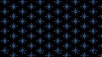 Glowing looping neon effect pattern abstract background, black background. video