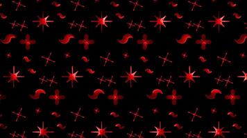 Glowing looping neon effect pattern abstract background, black background. video