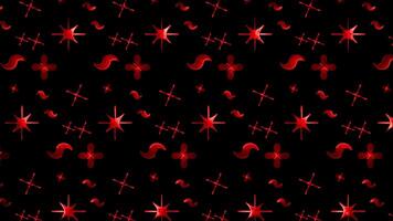 Glowing looping neon effect pattern abstract background, black background. video