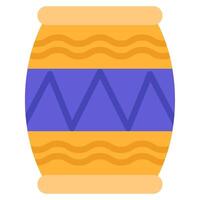 Dhol Icons for web, app, infographic, etc vector