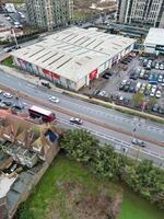 Aerial View of Dagenham London City of England United Kingdom. March 2nd, 2024 photo