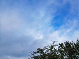 Low Angle View of Clouds at British Countryside Landscape at Hitchin City of England UK photo