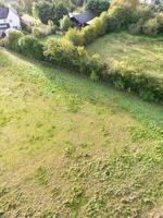 alto ángulo ver de británico campo paisaje a hitchin ciudad de Inglaterra Reino Unido foto